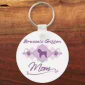 Brussels Griffon Mam Sleutelhanger (Voorkant)