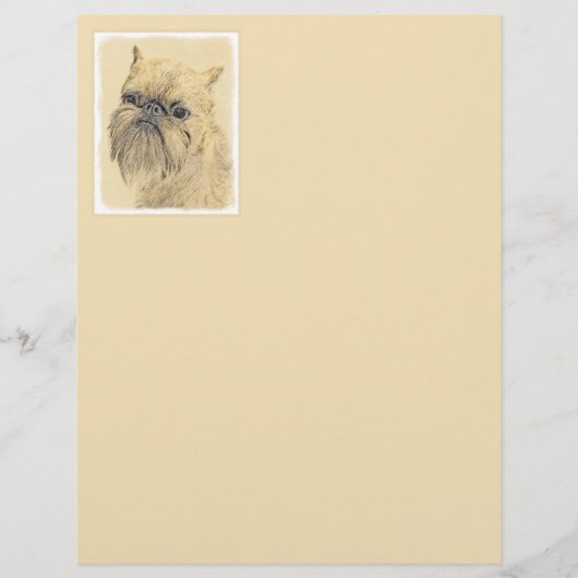 Brussels Griffon Painting - Cute Original Dog Art (Voorkant)