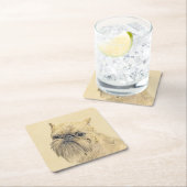 Brussels Griffon Painting - Cute Original Dog Art Kartonnen Onderzetters (Insitu)