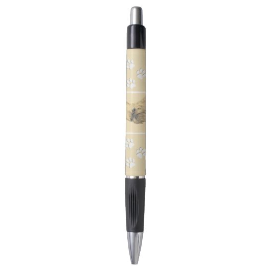 Brussels Griffon Painting - Cute Original Dog Art Pen (Voorkant Verticaal)