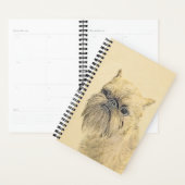 Brussels Griffon Painting - Cute Original Dog Art Planner (Display)