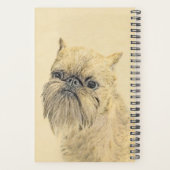 Brussels Griffon Painting - Cute Original Dog Art Planner (Achterkant)