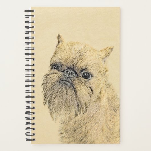 Brussels Griffon Painting - Cute Original Dog Art Planner (Voorkant)