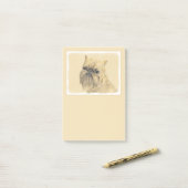 Brussels Griffon Painting - Cute Original Dog Art Post-it® Notes (Op bureau)