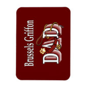 Brussels Griffon Pap Magneet (Verticaal)