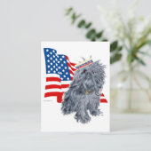Brussels Griffon Patriotic Briefkaart (Staand voorkant)