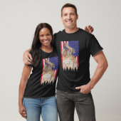 Brussels Griffon Patriotic Dog USA Pride American T-shirt (Unisex)