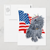 Brussels Griffon Patriottisch Briefkaart (Voorkant / Achterkant)