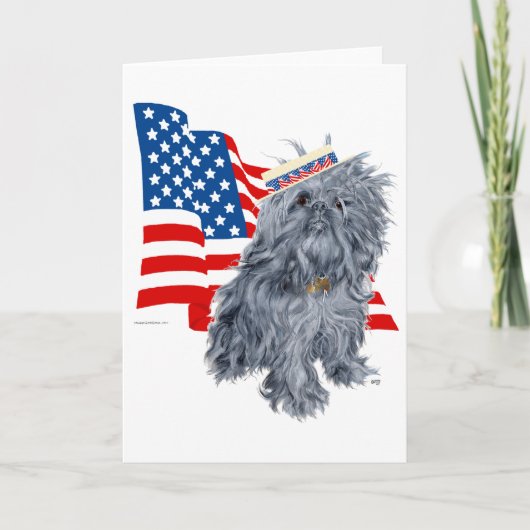 Brussels Griffon Patriottisch Kaart (Voorkant)