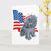 Brussels Griffon Patriottisch Kaart (Gele Bloem)