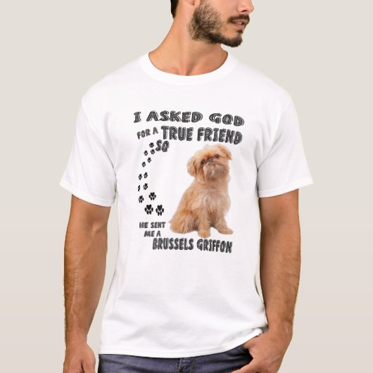 Brussels Griffon Quote mam, Griff Dad, Belgium Gri T-shirt (Voorkant)