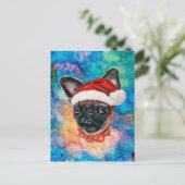 Brussels Griffon Ras Hond Kerstmis Feestdagenkaart (Staand voorkant)
