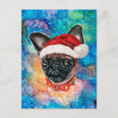 Brussels Griffon Ras Hond Kerstmis Feestdagenkaart (Voorkant)