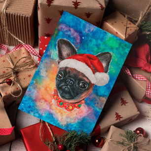 Brussels Griffon Ras Hond Kerstmis Feestdagenkaart