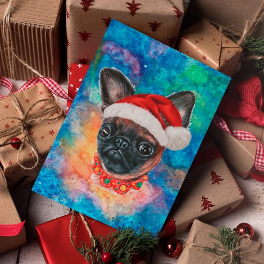 Brussels Griffon Ras Hond Kerstmis Feestdagenkaart