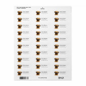 Brussels Griffon Retour Address Label (Full Sheet)