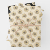 Brussels Griffon Schilderij Rood Ruw Schattige Dog Inpakpapier Vel (In situ)