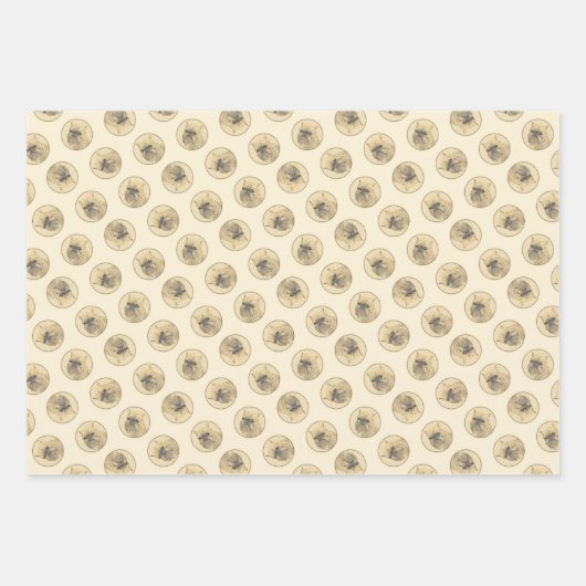 Brussels Griffon Schilderij Rood Ruw Schattige Dog Inpakpapier Vel (Voorkant)