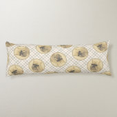 Brussels Griffon Schilderij Rood Ruw Schattige Dog Lichaamskussen (Achterkant)