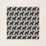 Brussels Griffon Silhouettes Patroon Sjaal<br><div class="desc">Brussels Griffon Lover's Scarf</div>
