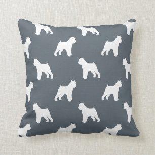 Brussels Griffon Silhouettes Pattern Kussen