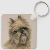 Brussels Griffon Sleutelhanger (Achterkant)