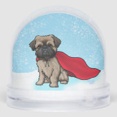 Brussels Griffon Sneeuwbol (Achterkant)