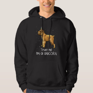 Brussels Griffon vertrouwt me op een eenhoornhond Hoodie