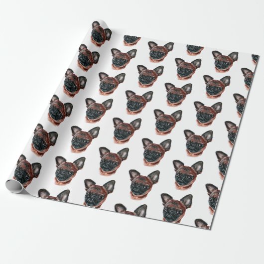 Brussels Griffon Wrapping Paper Cadeaupapier (Uitgerold)