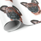 Brussels Griffon Wrapping Paper Cadeaupapier (Rol Hoek)