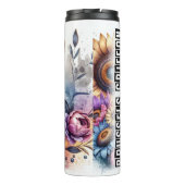 Brussels Griffon's Whimsical Floral Charm Thermosbeker (Achterkant)