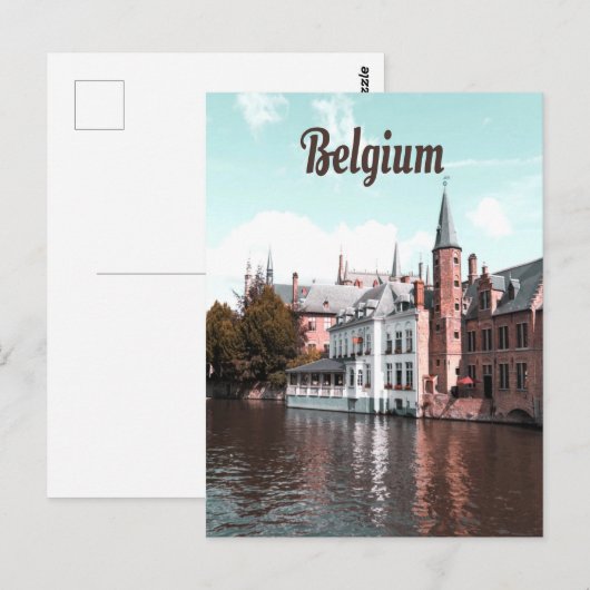 Brussels Kanaal Briefkaart (Voorkant / Achterkant)