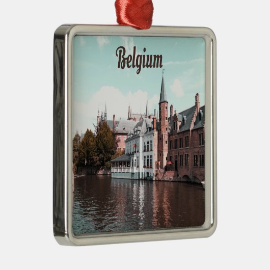 Brussels Kanaal Metalen Ornament (Rechts)