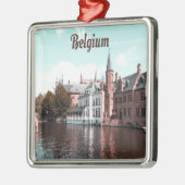 Brussels Kanaal Metalen Ornament (Links)