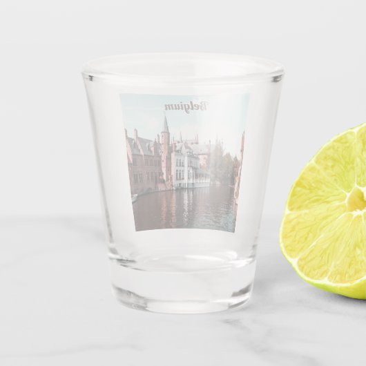 Brussels kanaal shot glas (Achterkant)
