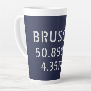 Brussels Latitude Longitude Latte Mok