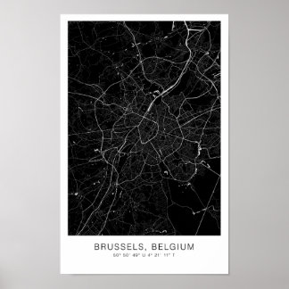brussels poster minimalistisch scandinavisch