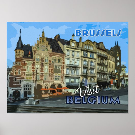 Brussels poster van serie Bezoek... (Voorkant)