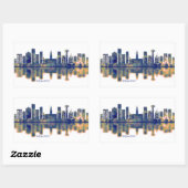 Brussels Skyline Rechthoekige Sticker (Vel)