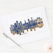 Brussels Skyline Rechthoekige Sticker (Envelop)