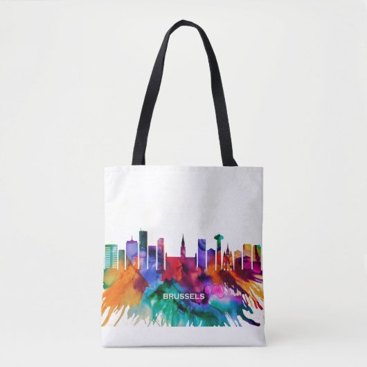 Brussels Skyline Tote Bag (Voorkant)