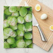 Brussels sprouts cabbage theedoek (Quarter Fold)