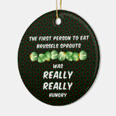 Brussels Sprouts Keramisch Ornament (Links)