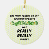 Brussels Sprouts Keramisch Ornament (Voorkant)
