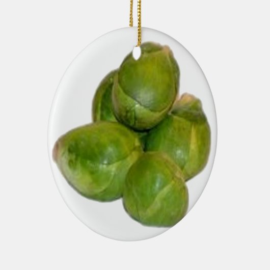 Brussels Sprouts Keramisch Ornament (Rechts)
