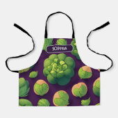 Brussels sprouts Retro Gepersonaliseerd Patroon Schort (Voorkant)