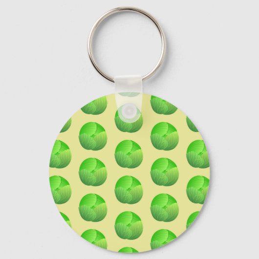 Brussels Sprouts Vegetable Lover Vegetarian Food Sleutelhanger (Voorkant)