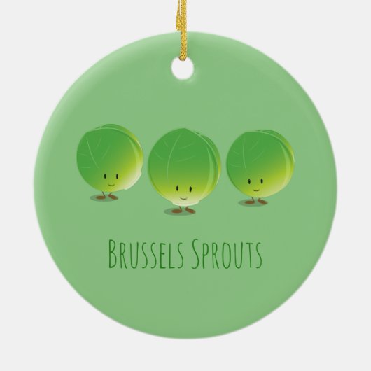 Brussels Sprouts | Versiering Keramisch Ornament (Achterkant)