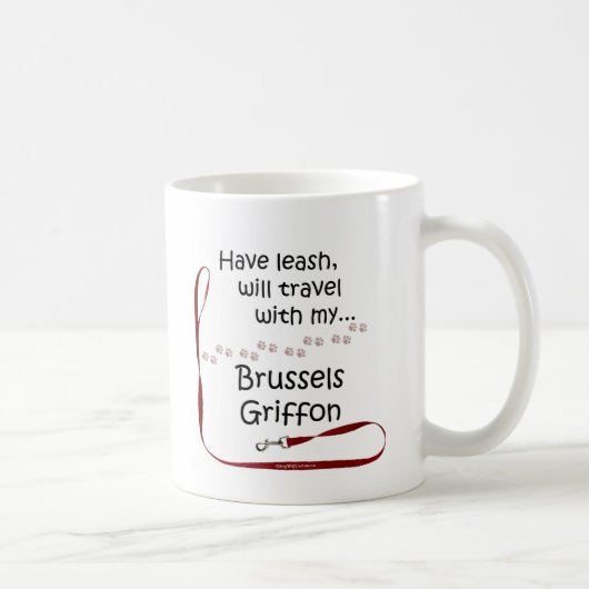 Brussels Travel Leash Koffiemok (Rechts)