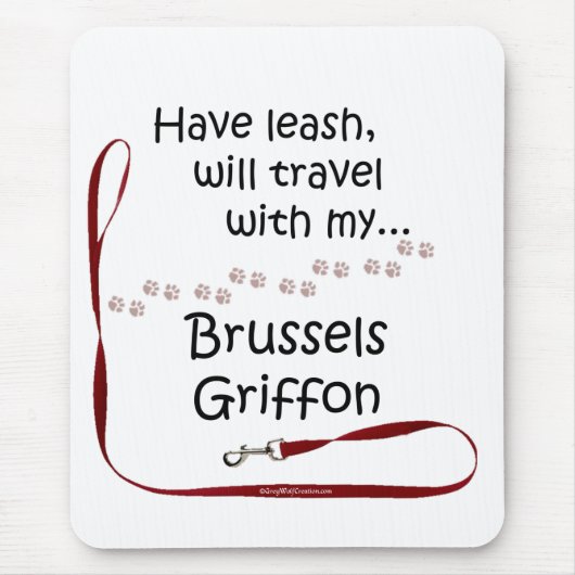 Brussels Travel Leash Muismat (Voorkant)